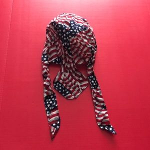 SOLD 📱Harley Davidson Headgear Red White and Blue, Head Wrap -hd2
